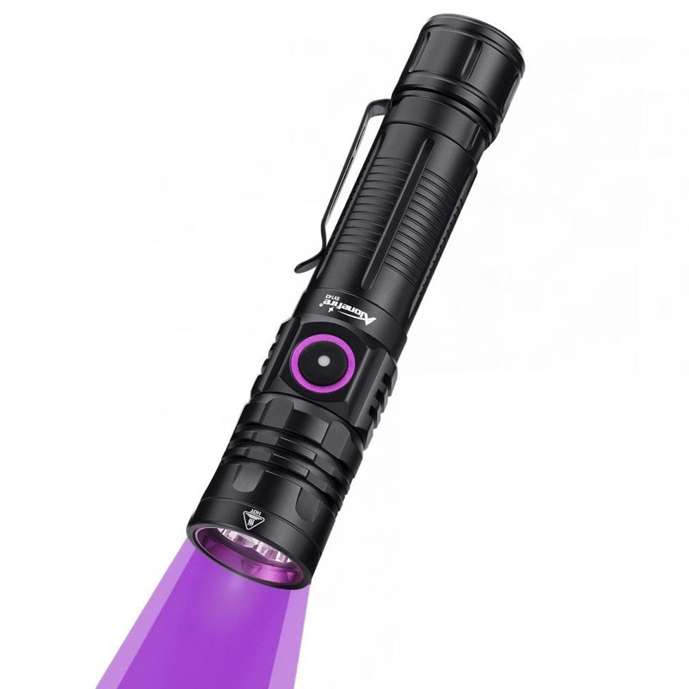 Alonefire SV143 395nm UV Flashlight 10W Type C USB Rechargeable Black