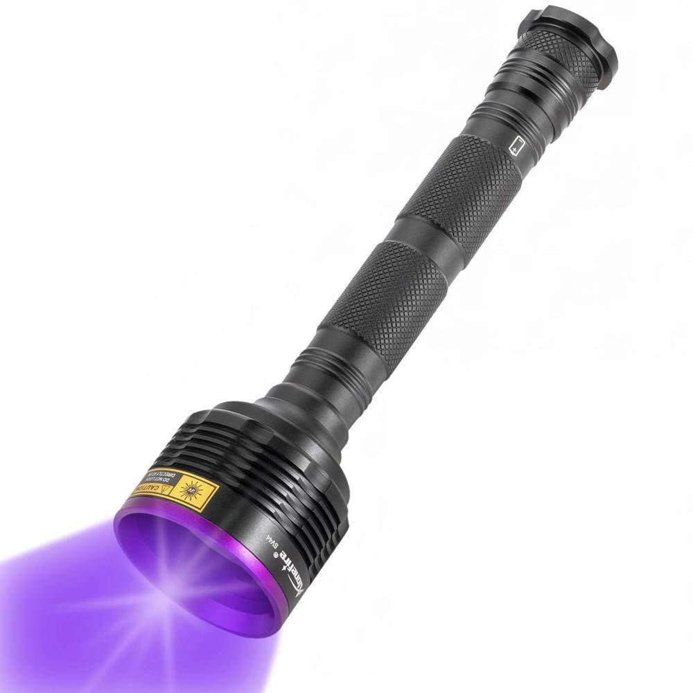 Alonefire SV44 20W 365nm UV Flashlight USB Rechargeable Ultraviolet Black Light Pet Urine Detector for Resin Curing, Fishing, Scorpion, Dry Glue