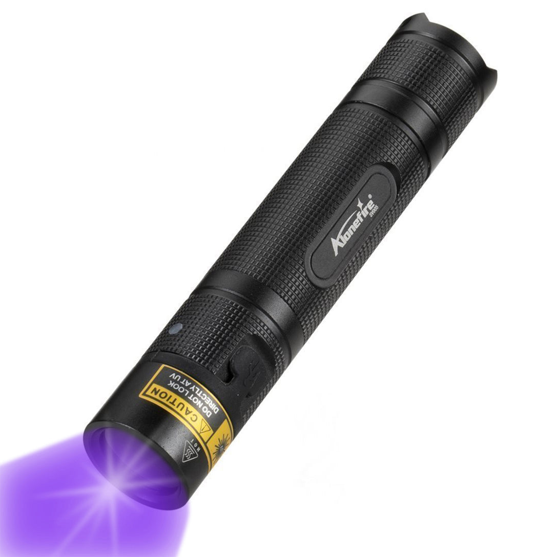 Alonefire SV005 10W 365nm UV Flashlight, USB-C Rechargeable, Professional Wood's Lamp for Resin Curing, Pet Urine (Dry Stains) & Mineral Finding - Aluminum Body