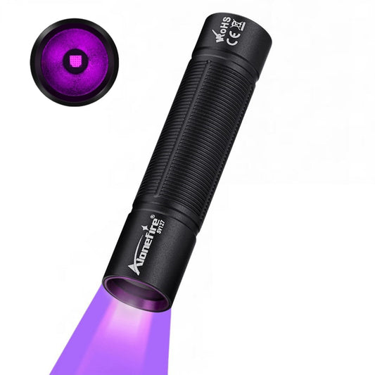 Alonefire SV127 Mini 365nm UV Light USB-C Rechargeable Blacklight Pet Urine Detector Money Scorpion Detection with Built-in Battery