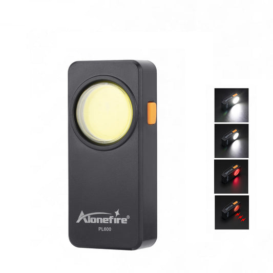 Alonefire PL600 COB Clip-On Nursing Light Hands-Free Badge Light for Night Shift Healthcare USB C Rechargeable
