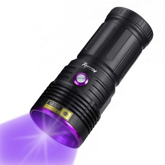 Alonefire SV84 365nm UV Flashlight Strong 45W USB C Rechargeable Black Light for Pet Urine Detection, Resin Curing, Scorpion, Fishing, Minerals, Cure Glue