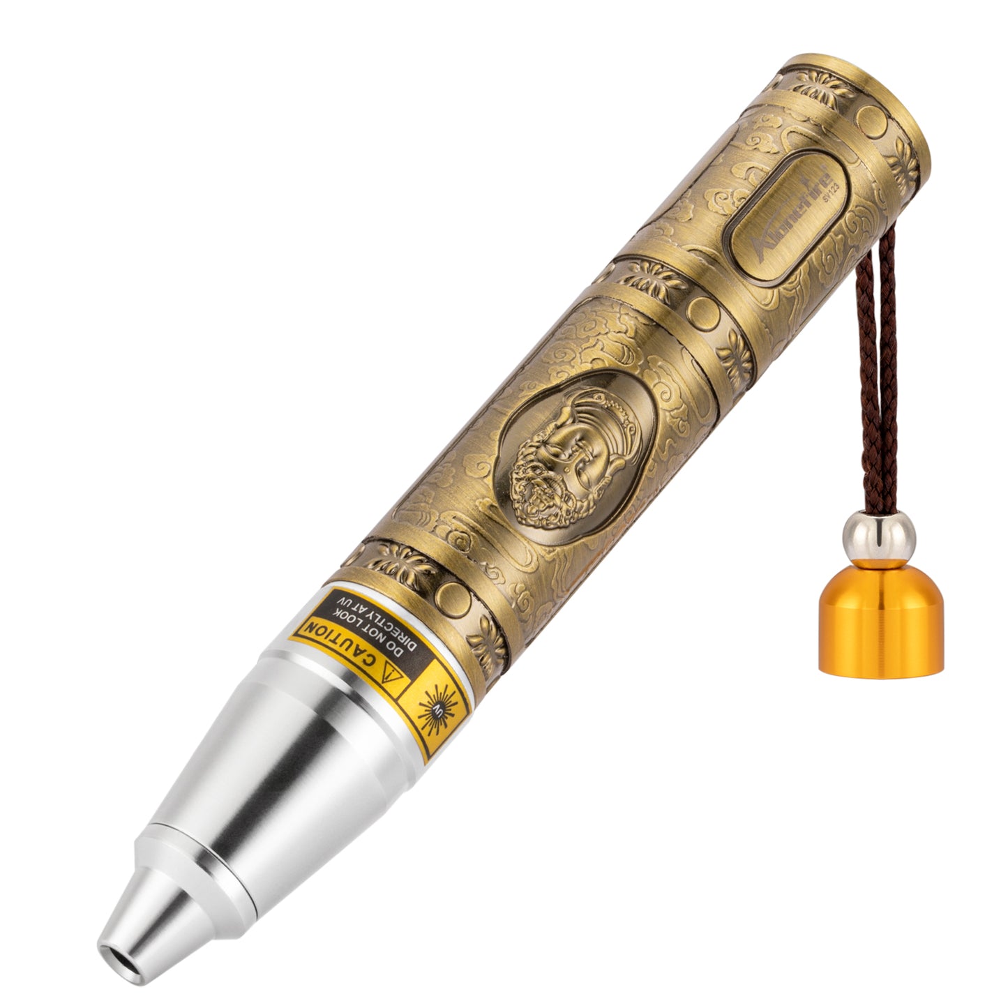 Alonefire SV123 EDC Multi-Light Flashlight 365nm UV White Yellow USB-C Rechargeable with Focusing Tip
